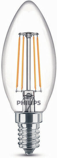 Λάμπα LED Κερί για Ντουί E14 4.3W 470Lm Cri80 2700K Θερμό Λευκό